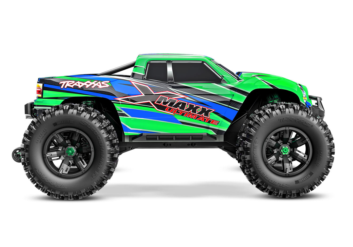 Traxxas Body, X-Maxx Ultimate, green (painted, decals applied) (assembled  - TRX7868-GRN