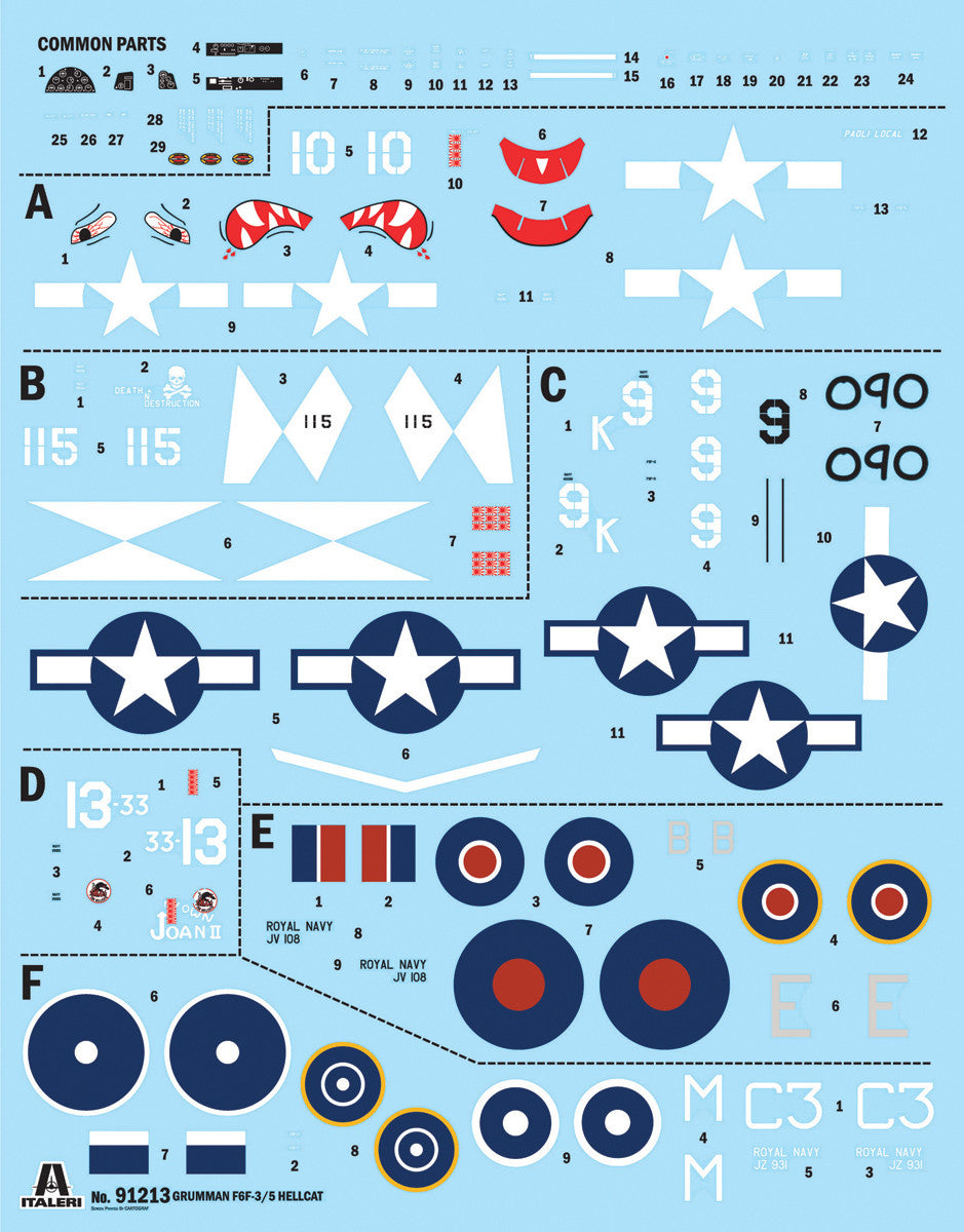 Italeri Grumman Hellcat F6 F-3