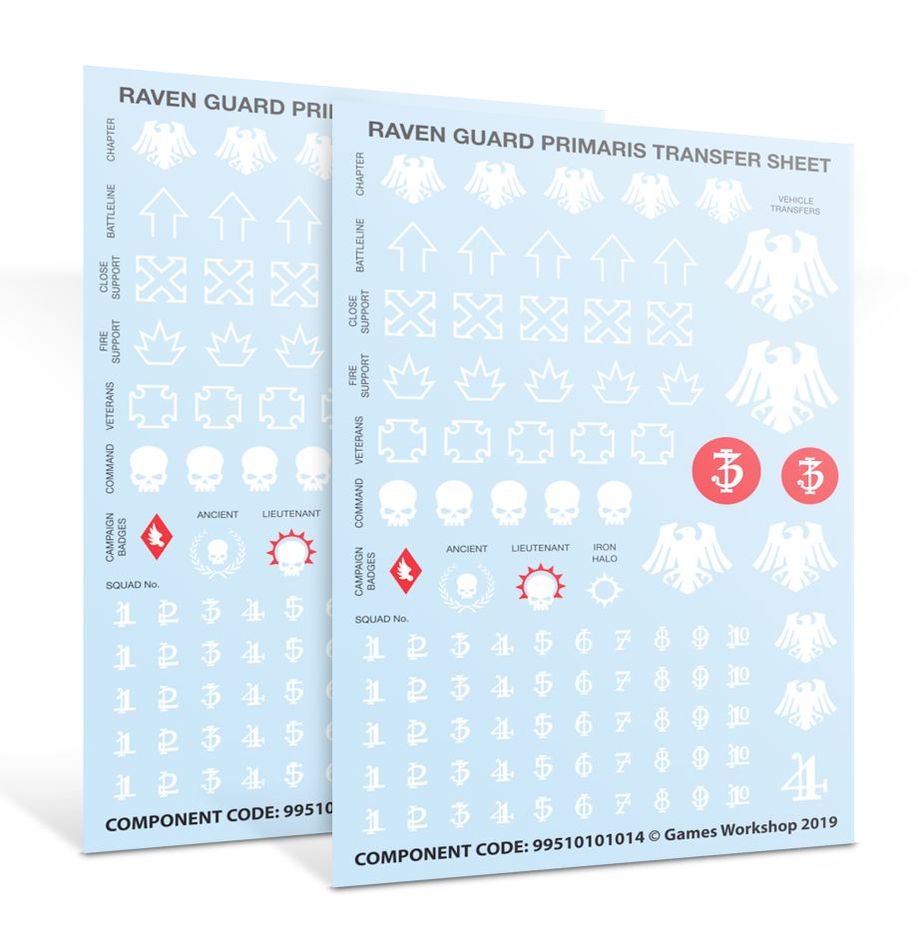 Space Marines: Raven Guard Primaris Upgrade & Transfers 55-13 - Warhammer 40K