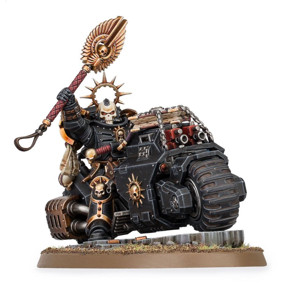 SPACE MARINES: PRIMARIS CHAPLAIN ON BIKE Warhammer 40K