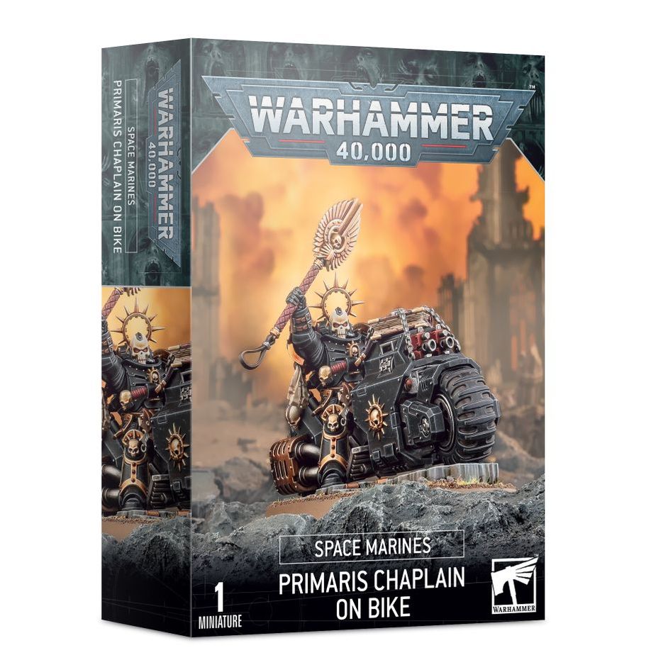 SPACE MARINES: PRIMARIS CHAPLAIN ON BIKE Warhammer 40K
