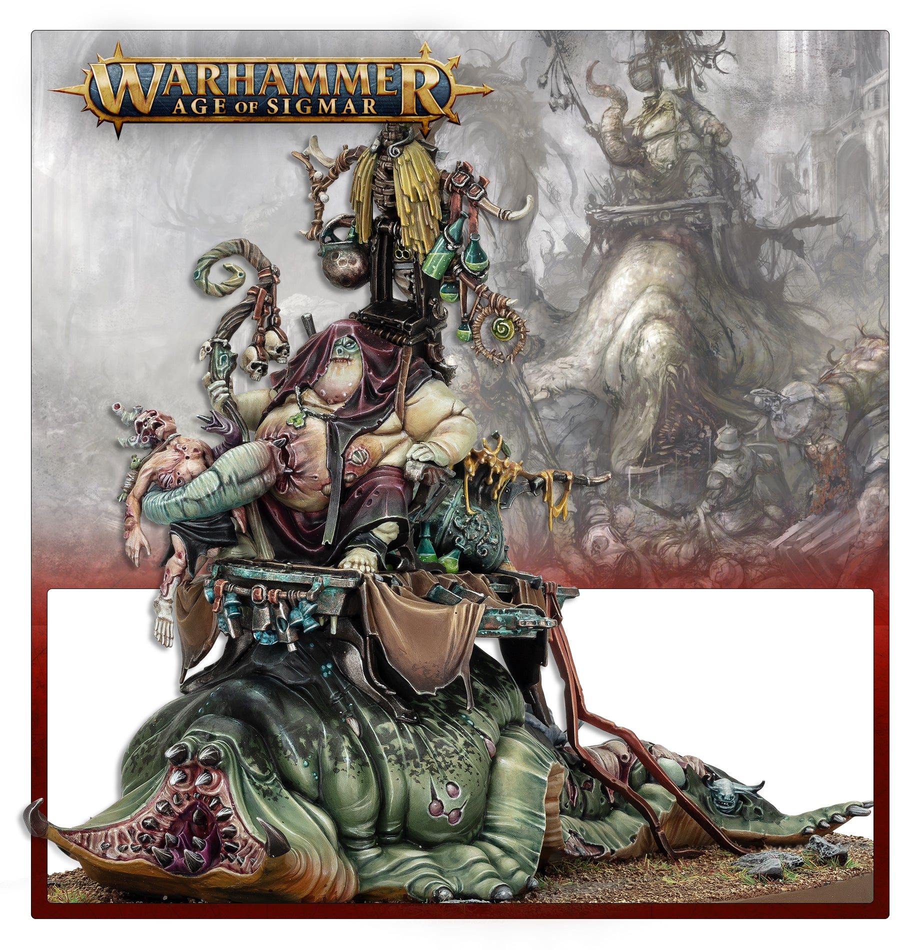 Warhammer Maggotkin Of Nurgle:Festus The Leechlord 83-115