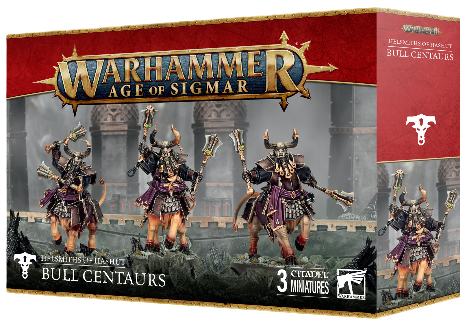 Warhammer Age of Sigmar Bull Centaurs toy set packaging