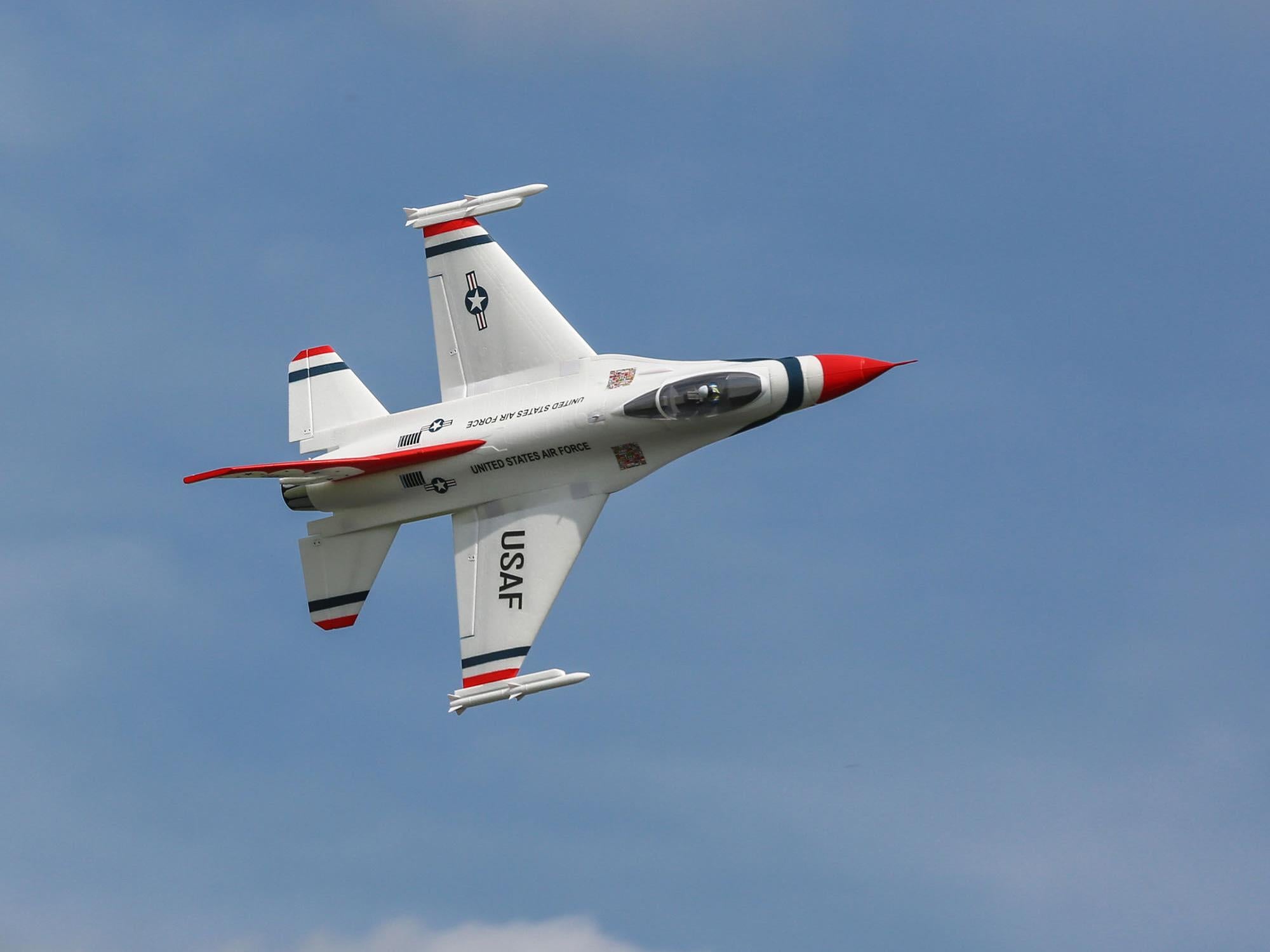 F-16 Thunderbirds 70mm EDF Jet BNF Basic with AS3X and SAFE