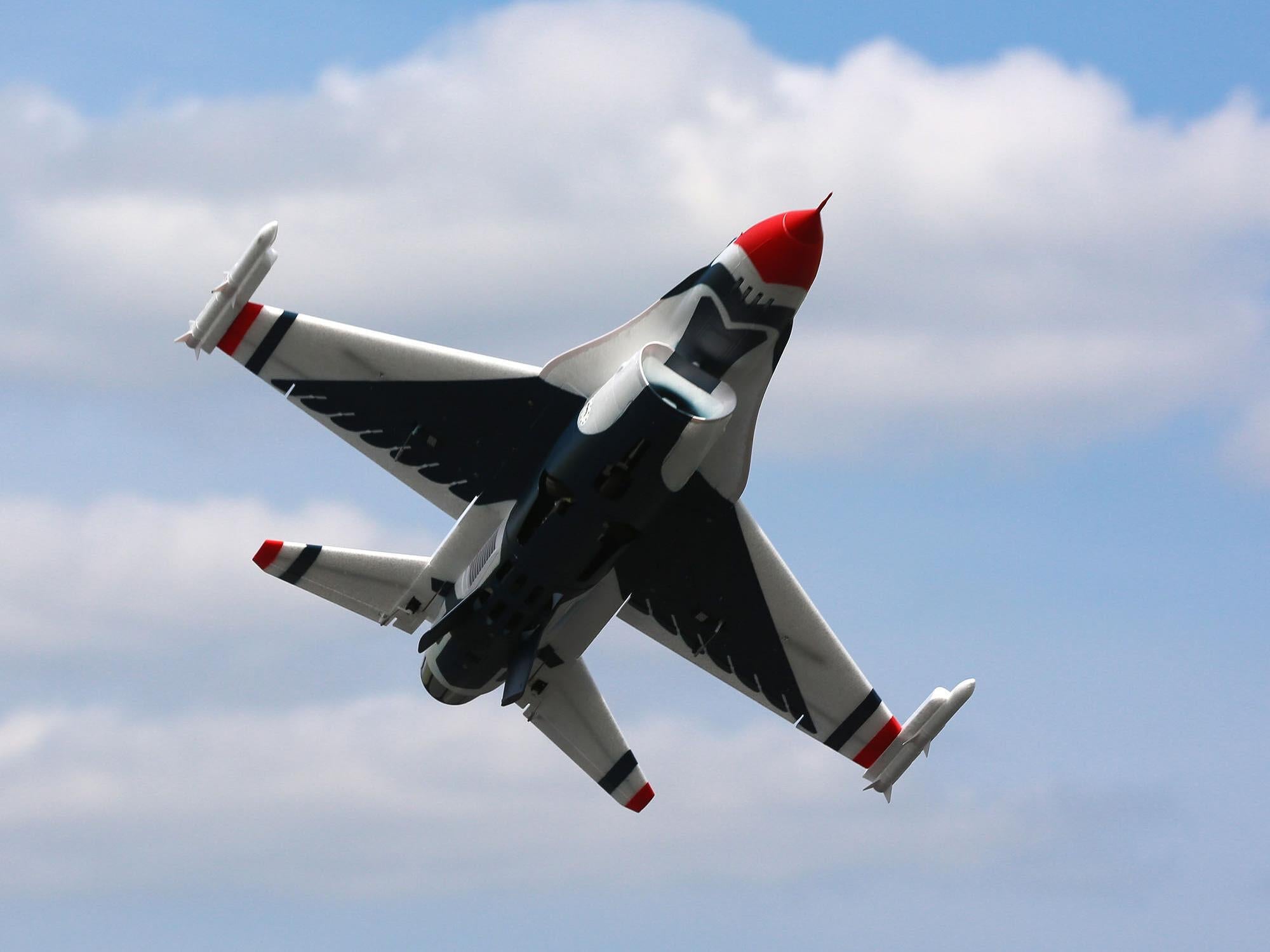 F-16 Thunderbirds 70mm EDF Jet BNF Basic with AS3X and SAFE