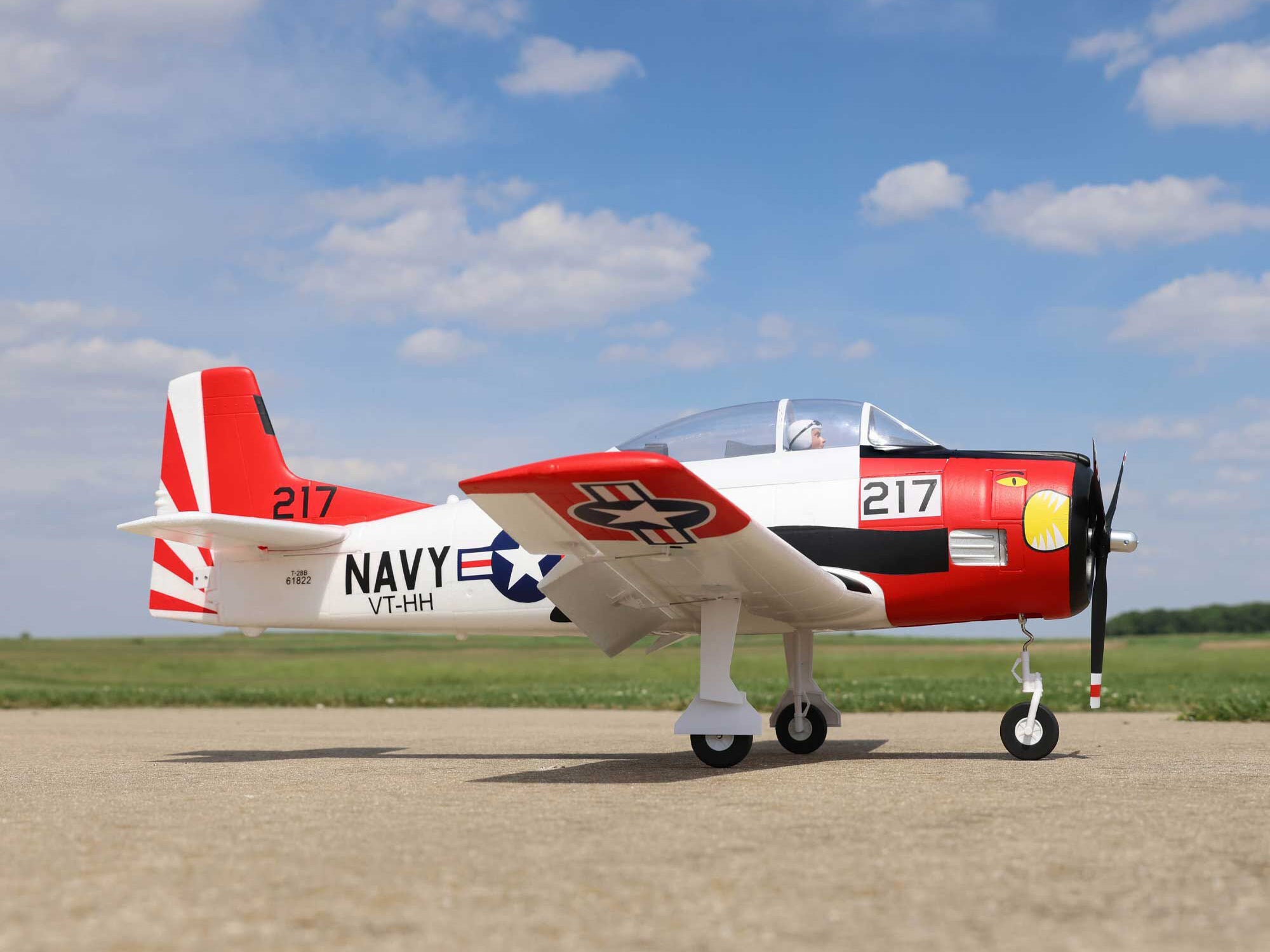 T-28 Trojan 1.2m BNF Basic with Smart