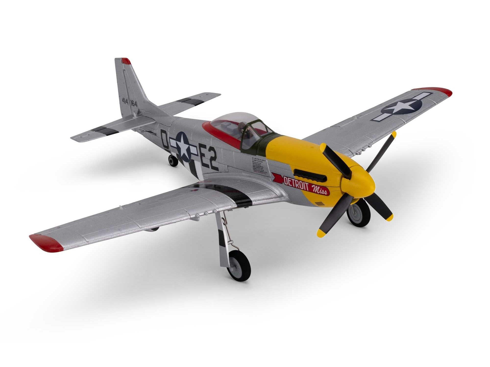 UMX P-51D Mustang "Detroit Miss" BNF Basic with AS3X and SAF