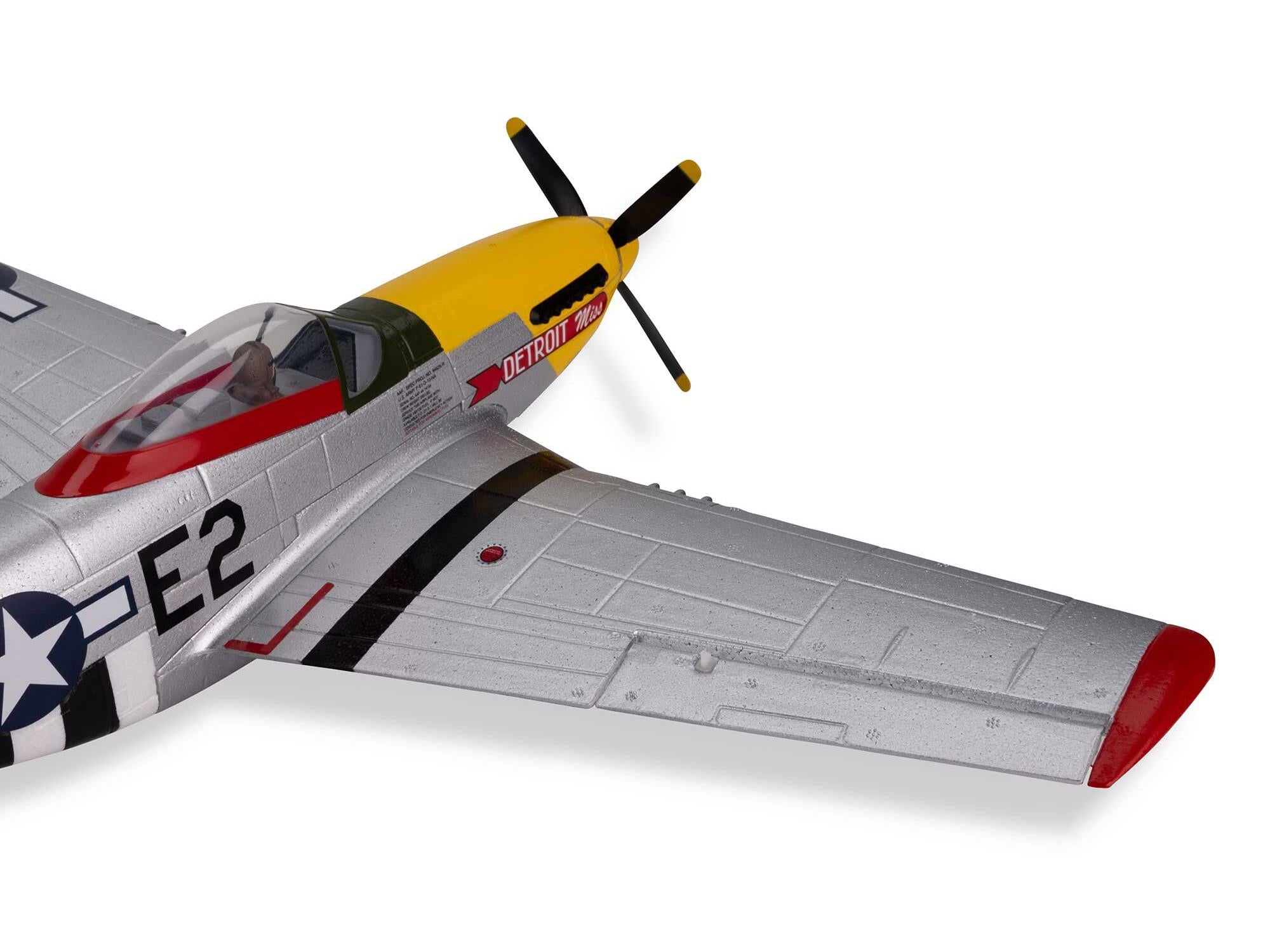 UMX P-51D Mustang "Detroit Miss" BNF Basic with AS3X and SAF