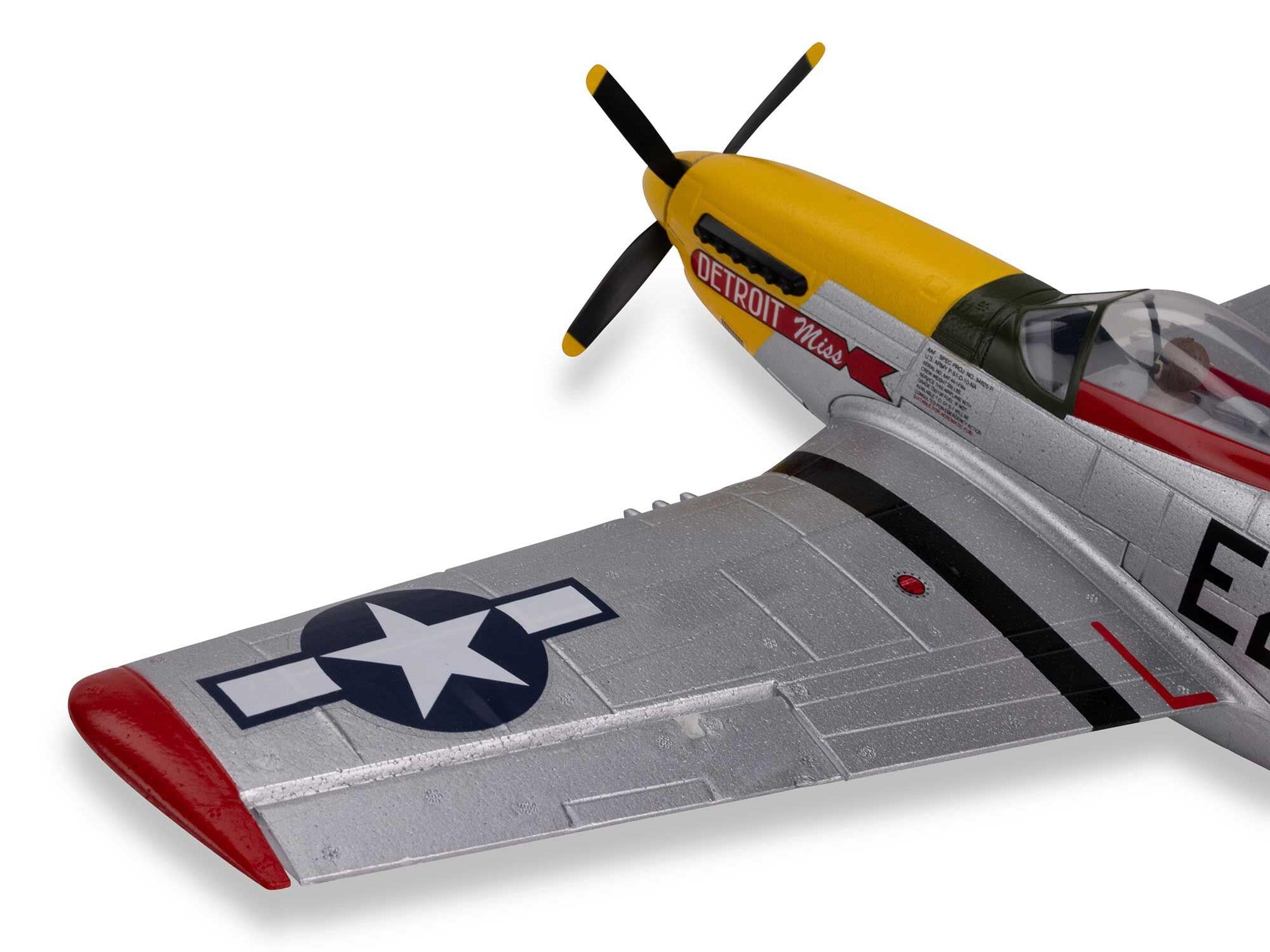 UMX P-51D Mustang "Detroit Miss" BNF Basic with AS3X and SAF