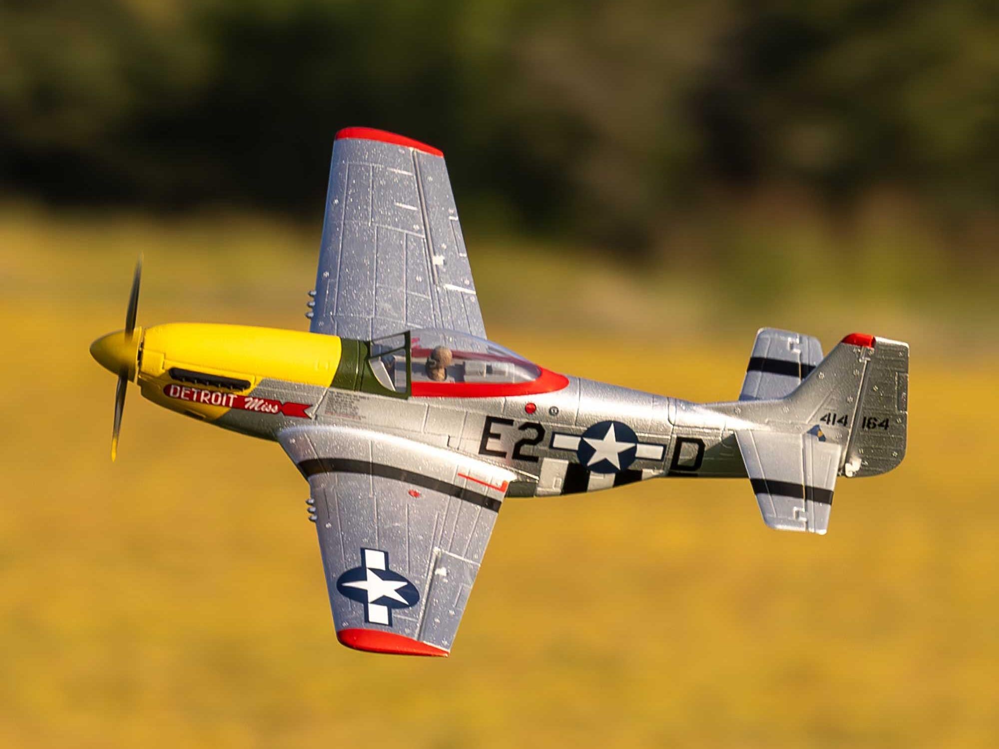 UMX P-51D Mustang "Detroit Miss" BNF Basic with AS3X and SAF