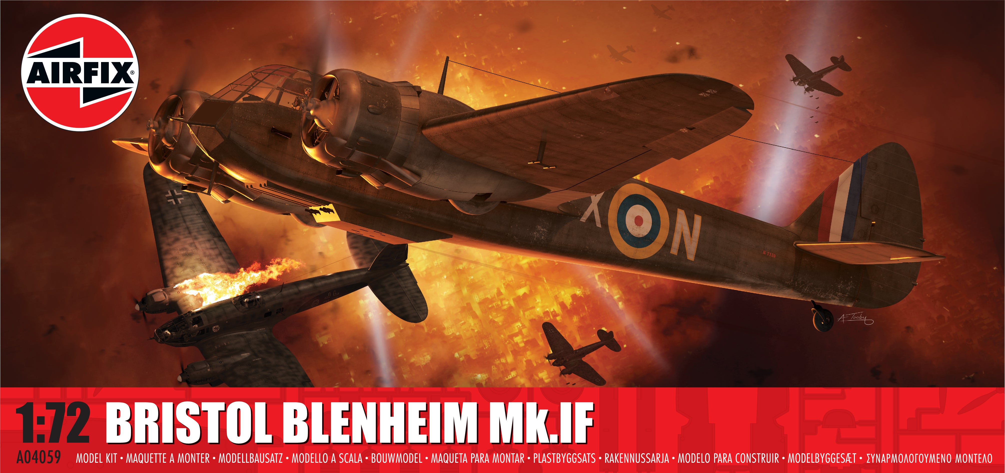 Airfix British Bristol Blenheim Mk1f (1:72 Scale)