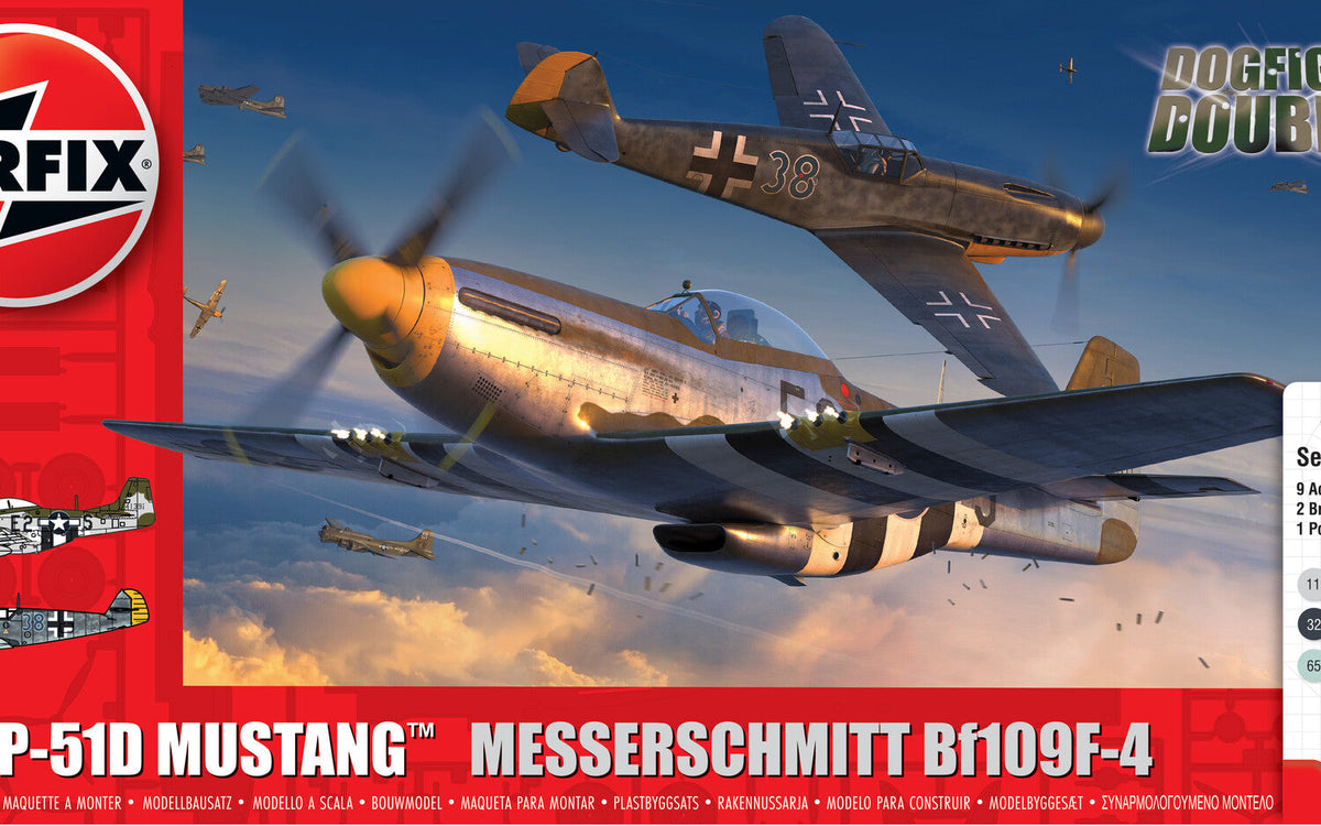 P-51D Mustang vs Bf109F-4 Dogfight Double