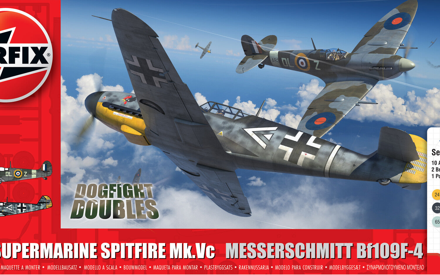 Supermarine Spitfire Mk.Vc vs Bf109F-4 Dogfight Double