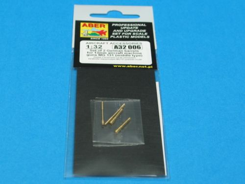 Set of 2 German barrels for 13mm aircraft machine guns MG.131 (middle type) It was installed in the Messerschmitt Bf-109, Me 410 Hornisse, Fw-190, Ju 88, Junkers Ju-388, He 177 Greif bomber variants, and many other aircraft.
