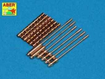 Set of 6 turned U.S. cal .50 (12,7mm) Browning M2 barrels for North-American P-51D Mustang (designed to be used with Tamiya and Trumpeter kits)