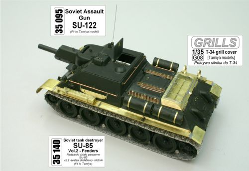 Soviet SU-122 assault gun (designed to be used with Tamiya kits)