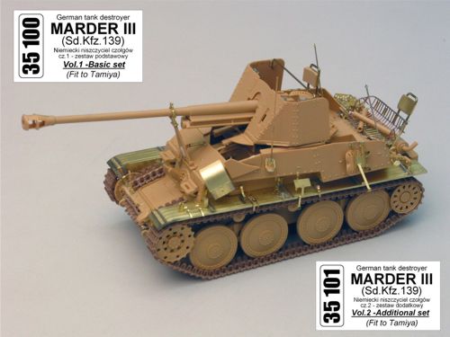 Marder III Sd.Kfz.139 - Vol.1 - basic set (designed to be used with Tamiya kits)