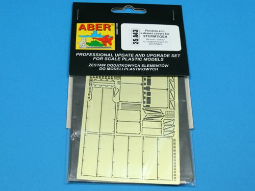 fenders and exhaust cover for Sturmtiger 38cm (designed to be used with AFV Club, Revell and Tamiya kits)