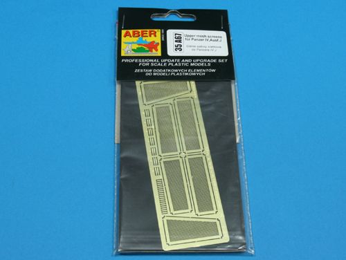 Upper mesh screens for Pz.Kpfw.IV Ausf.J [designed to be used with Academy, Dragon, Gunze Sangyo, Italeri, Revell, Tamiya, Tristar and Trumpeter kits)