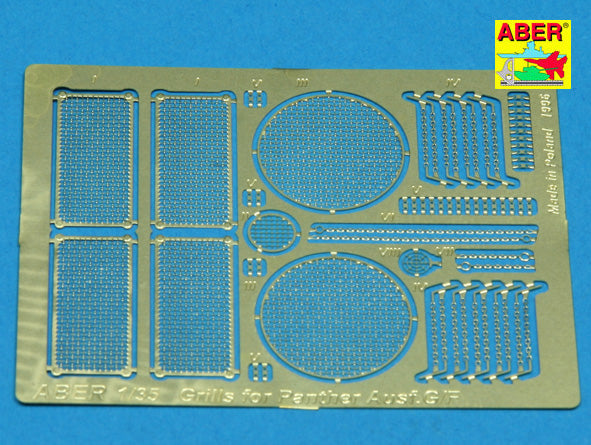 Grilles for Pz.Kpfw.V Panther Ausf.G/Ausf.F (designed to be used with Tamiya kits)