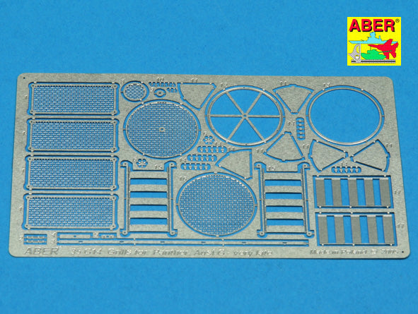 Grilles for Pz.Kpfw.V Panther Ausf.G late model Sd.Kfz.171 (designed to be used with Tamiya kits)