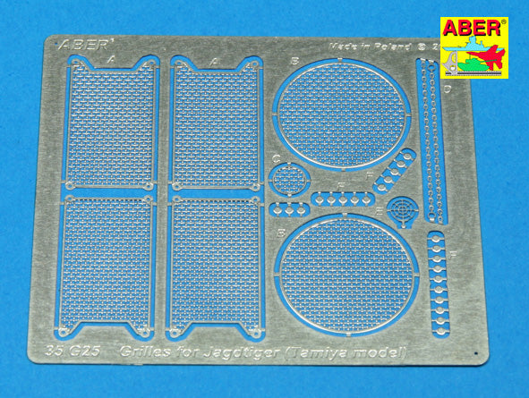 Grilles for JagdTiger Sd.Kfz.186 (designed to be used with Tamiya kits)