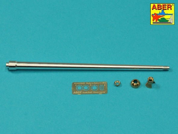 7,5cm gun barrel with single baffle muzzle brake for Pz.Kpfw.VI Tiger I Ausf.H2 (designed to be used with Dragon kits)