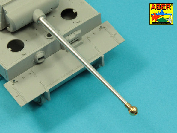 7,5cm gun barrel with single baffle muzzle brake for Pz.Kpfw.VI Tiger I Ausf.H2 (designed to be used with Dragon kits)