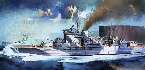 H.M.S. Warspite Queen Elizabeth Class Battleship