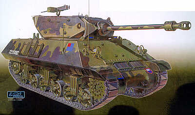 Achilles Mk.IIC British 17pdr self-propelled anti-tank gun.