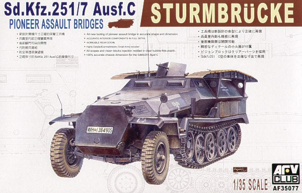 AFV Club German Army SdKfz 251/7 Ausf C 'Pioneerpanzerwagen' Half-Track Vehicle PKAF35077