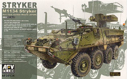AFV Club US Army M1134 Stryker ATGM Anti-Tank Guided Missile Vehicle PKAF35134
