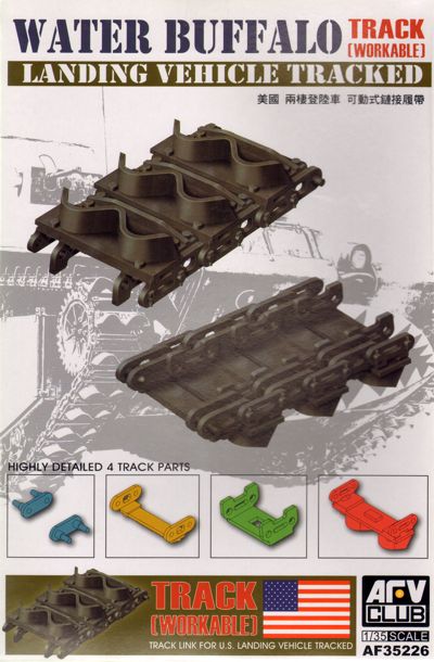 LVT-4 Water Buffalo workable tracks (designed to be used with AFV Club kits)