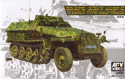AFV Club German Army SdKfz 251/9 Ausf C Early Half-Track Vehicle PKAF35251