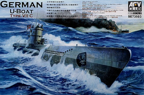 U-Boat Type VIIC includes optional etched hand rails