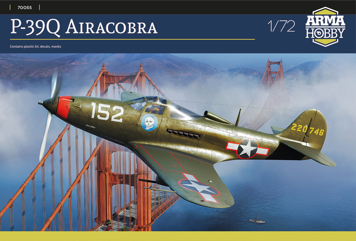 Bell P-39Q Airacobra Plastic/mask/5 x decal options by Techmod/steel balls for nose weight. New tooling in 2022