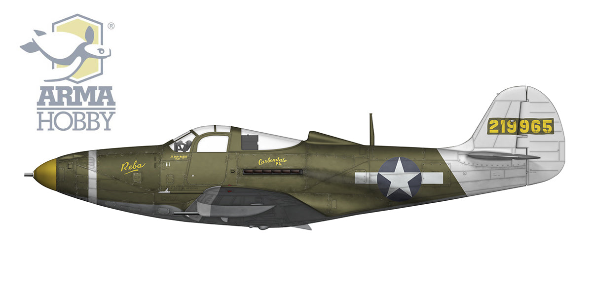 Bell P-39Q Airacobra Plastic/mask/5 x decal options by Techmod/steel balls for nose weight. New tooling in 2022