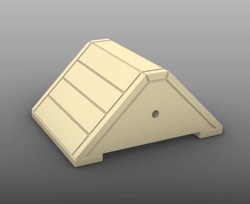 RAF/FAA/Fleet Air Arm (shore based) WWII / post war wheel chocks - set of two [Supermarine Spitfire Mk.VIII/Mk.IX] (designed to be used with Airfix, Fly, Tamiya and Trumpeter kits)
