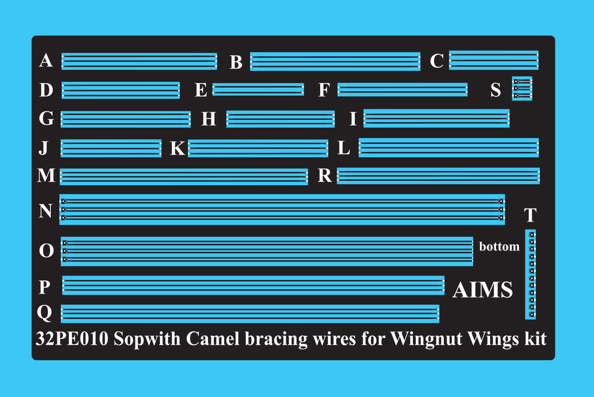 Sopwith Camel bracing Wires (designed to be used with Wingnut Wings kits)[2F.1]