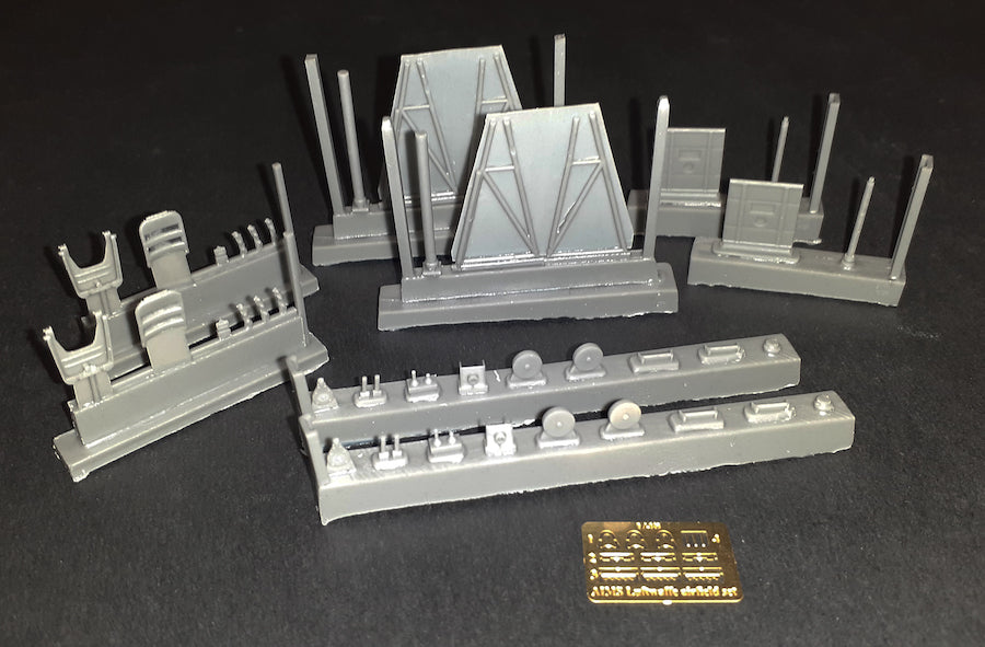 Luftwaffe airfield set - 2x Type C Trestle and 2x Wheel Chocks