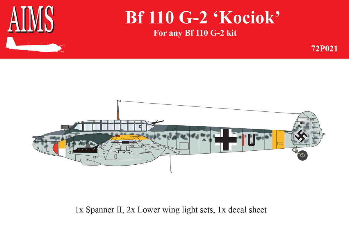 Messerschmitt Bf-110G-2 'Kociok' conversion (for any Messerschmitt Bf-110G-2 kit)