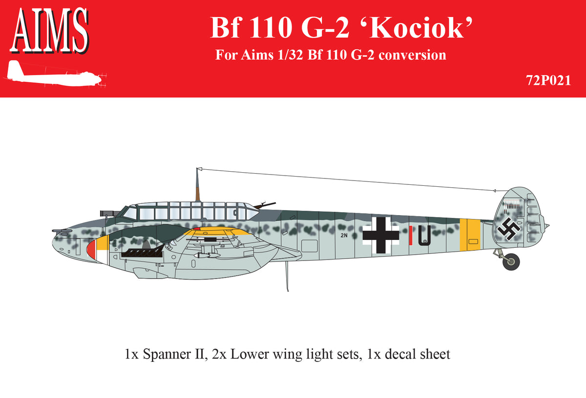 Messerschmitt Bf-110G-2 'Kociok' conversion (for any Messerschmitt Bf-110G-2 kit)