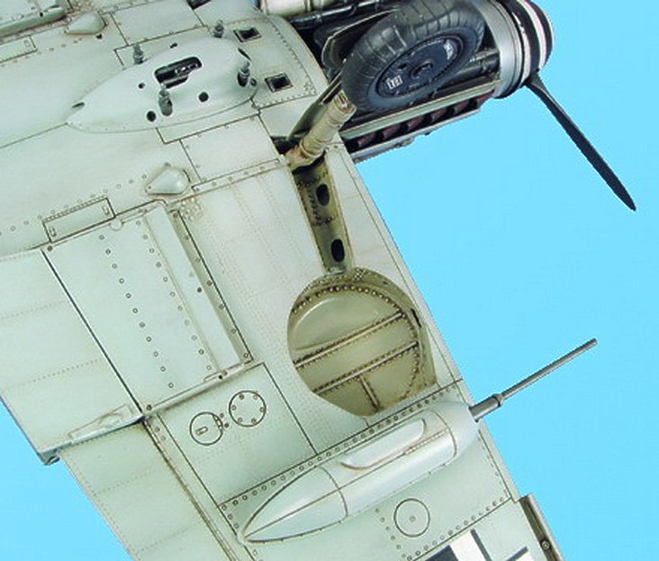 Messerschmitt Bf-109 wheel bay (designed to be used with Hasegawa kits) [Bf-109E/Bf-109F/Bf-109G/Bf-109K]