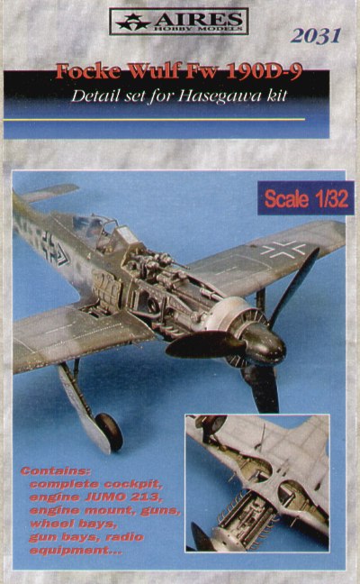 Focke-Wulf Fw-190D-9 detail set (designed to be used with Hasegawa and Hobby 2000 kits)