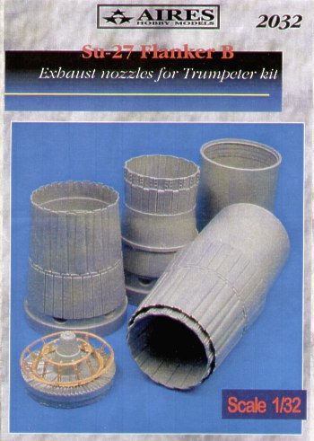 Sukhoi Su-27 Flanker B exhaust nozzles (designed to be used with Trumpeter kits)