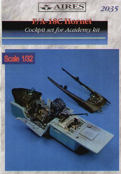 McDonnell-Douglas F/A-18C Hornet cockpit set (designed to be used with Academy and Kinetic Model kits)[ F/A-18A/F/A-18B/F/A-18C/F/A-18D]