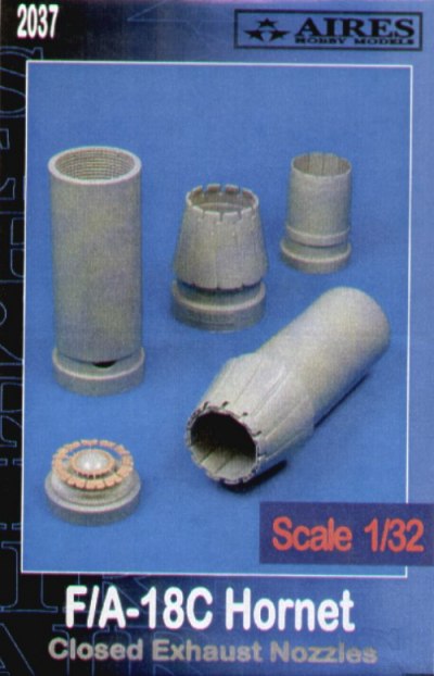 McDonnell-Douglas F/A-18C F/A-18D Hornet exhaust nozzles - closed (designed to be used with Academy kits)