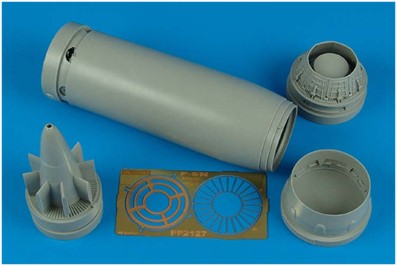 Vought F-8 Crusader exhaust nozzle (designed to be used with Trumpeter kits) [F-8E/F-8J]