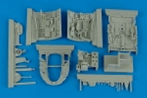 Mitsubishi A6M5 Zero Fighter cockpit set (designed to be used with Tamiya kits)