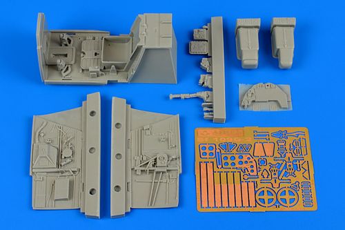Messerschmitt Bf-109G-2 cockpit set (designed to be used with Revell kits)